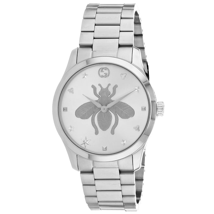 Gucci Women's G-Timeless Silver Dial Watch - YA1264126