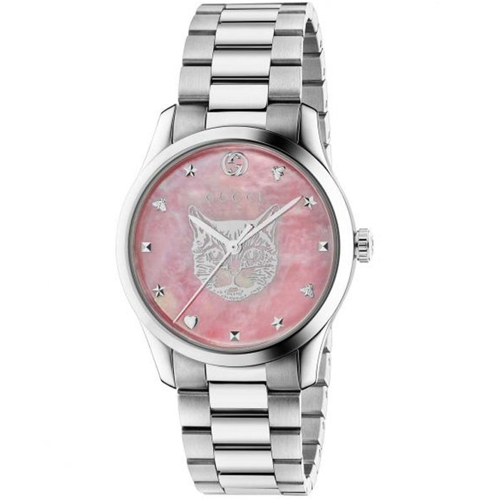 Gucci Women's G-Timeless Pink mother of pearl Dial Watch - YA1264166