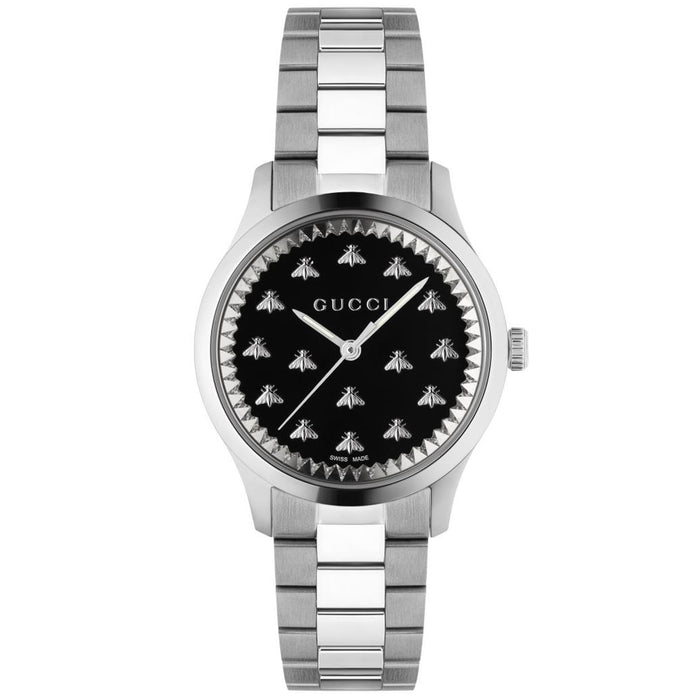 Gucci Women's G-Timeless Black Dial Watch - YA1265034
