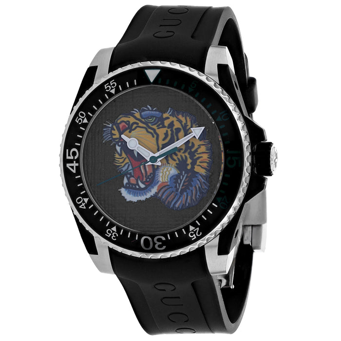 Gucci Men's Dive Black Dial Watch - YA136318
