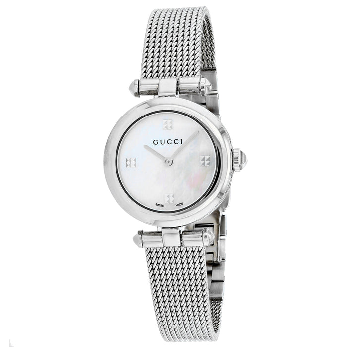 Gucci Women's Diamantissima Mother of Pearl Dial Watch - YA141504