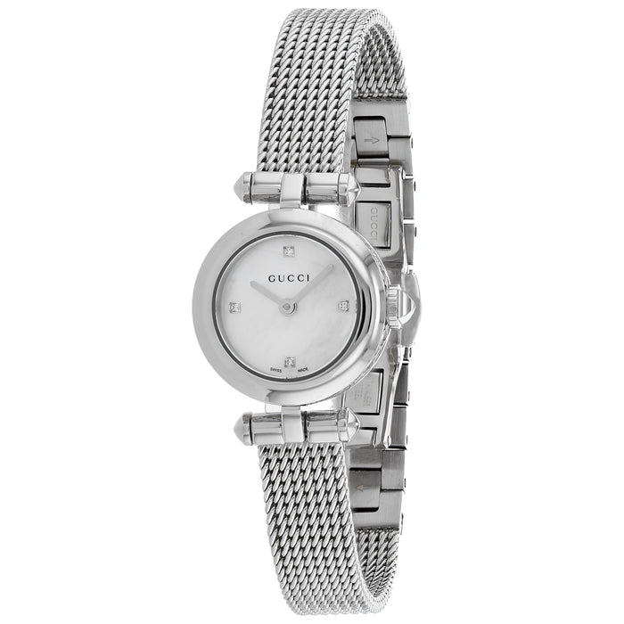 Gucci Women's Diamantissima Silver Dial Watch - YA141512
