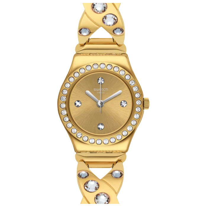 Swatch Women's Goldy Gold Dial Watch - YSG164G