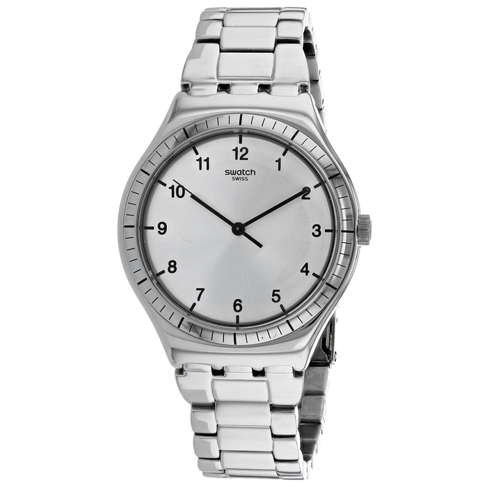 Swatch Men's Argento Silver Dial Watch - YWS100G
