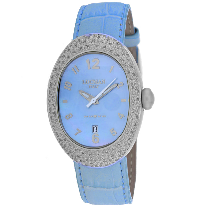 Locman Women's Nuovo Blue Dial Watch - 015MOPBL2D