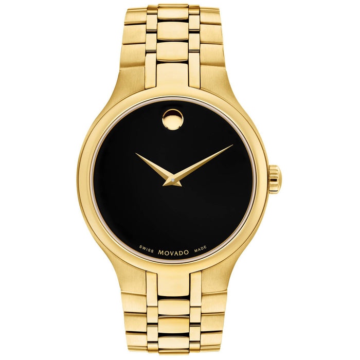 Movado Men's Collection Black Dial Watch - 607227