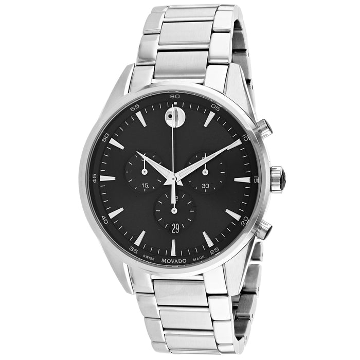 Movado Men's Stratus Black Dial Watch - 607247