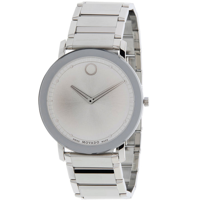 Movado Men's Sapphire Silver Dial Watch - 607407