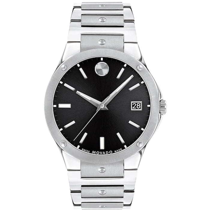Movado Men's SE Black Dial Watch - 607541