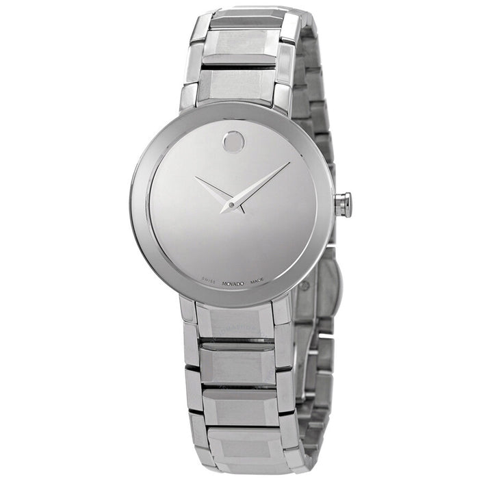 Movado Women's Sapphire Silver Dial Watch - 607547