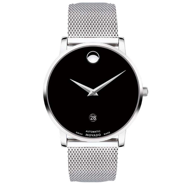 Movado Men's Classic Black Dial Watch - 607567