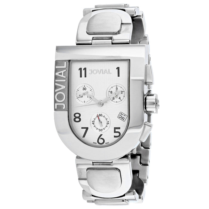 Jovial Men's Classic Silver Dial Watch