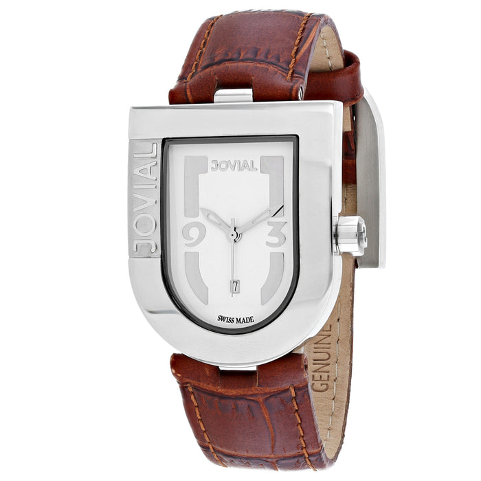 Jovial Women's Classic White Dial Watch - 06406-MSL-01