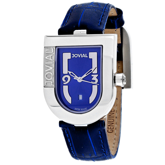 Jovial Women's Classic Blue Dial Watch - 06406-MSL-03