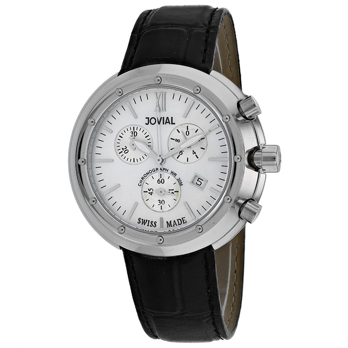 Jovial Men's Mother of Pearl Dial Watch - 11078-MSLC-20