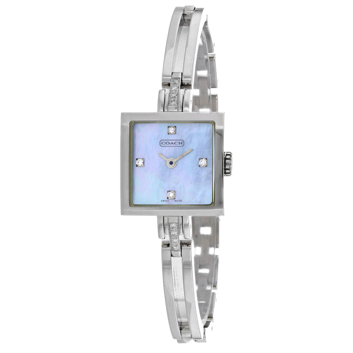 Coach Women's Mother of Pearl Quartz Blue MOP Dial Watch - 14500449