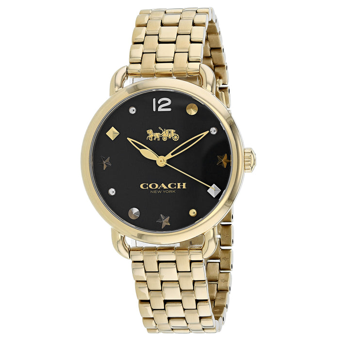 Coach Women's Delancey Black Dial Watch - 14502813