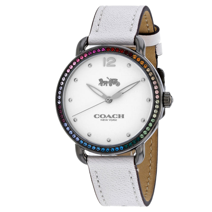 Coach Women's Delancey Chalk White Dial Watch - 14502888