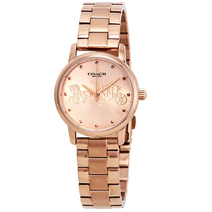 Coach Women's Grand Rose gold Dial Watch - 14502977