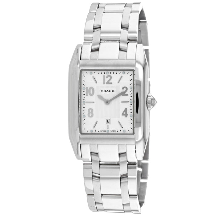 Coach Men's Commerce Root White Dial Watch - 14600490