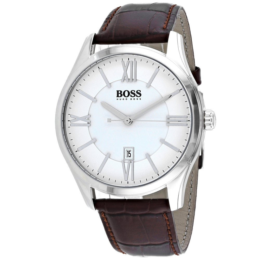 Hugo Boss Men's Ambassador White Dial Watch - 1513021 — Accuratime