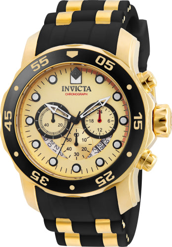 Invicta Women's Pro Diver Gold Dial Watch - 17566