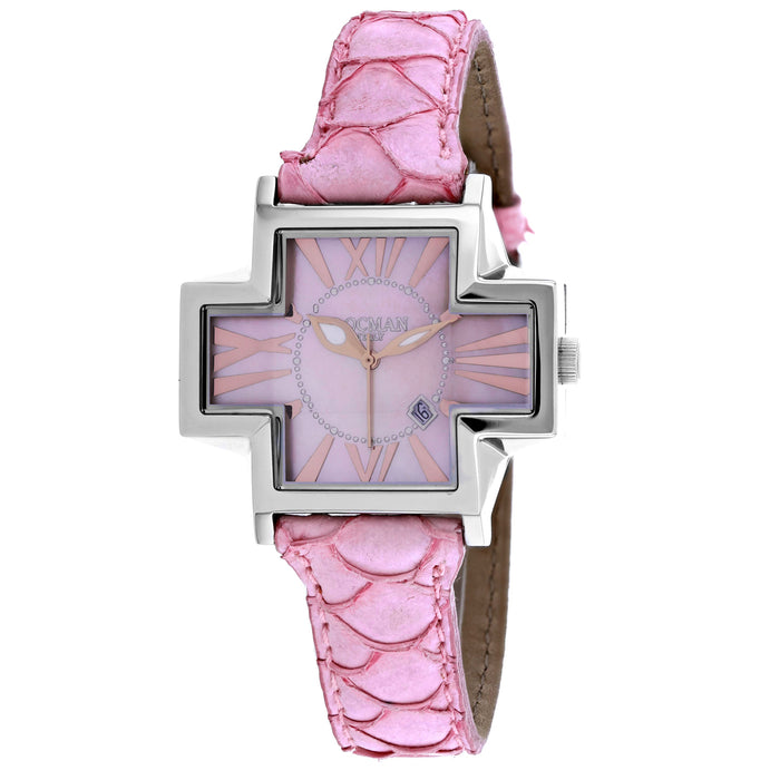 Locman Women's Italy Plus Mother of Pearl Dial Watch - 181MOPPK/PKKF