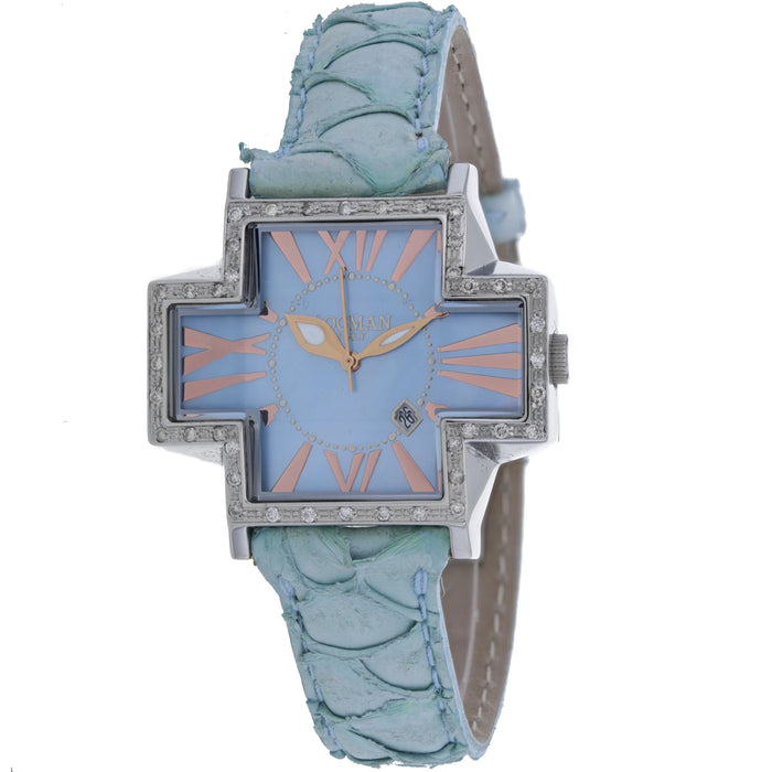 Locman Women's Italy Plus Mother of Pearl Dial Watch - 181MOPSKD/SKKF