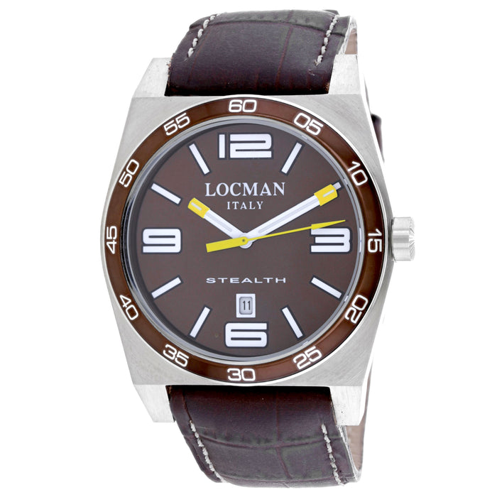 Locman Men's Classic Brown Dial Watch - 208BRYLBRBRL