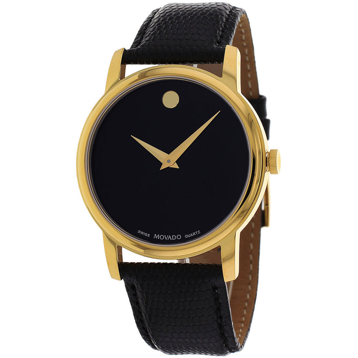 Movado Men's Classic Black Dial Watch - 2100005