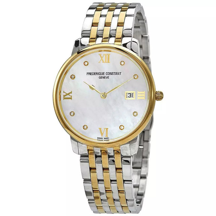 Frederique Constant Women's Slimline White MOP Dial Watch - 220MPWD1S23B