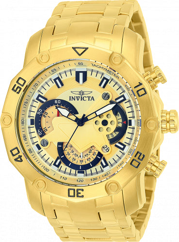 Invicta Women's Pro Diver Gold Dial Watch - 22761