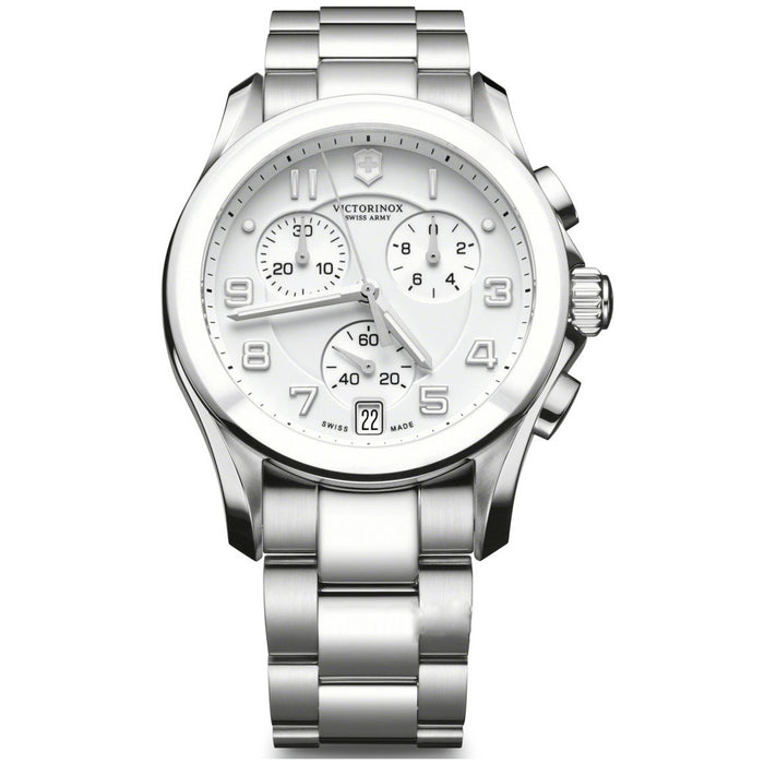 Swiss Army Men's Chrono Classic White Dial Watch - 241538