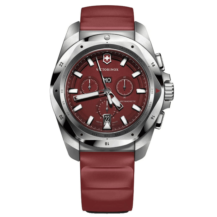 Victorinox Men's I.N.O.X. Chrono Red Dial Watch - 241986