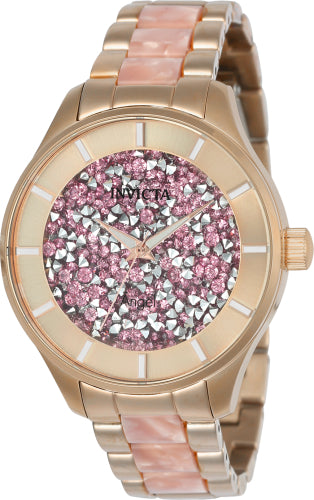Invicta Women's Angel Rose Gold Dial Watch - 24663