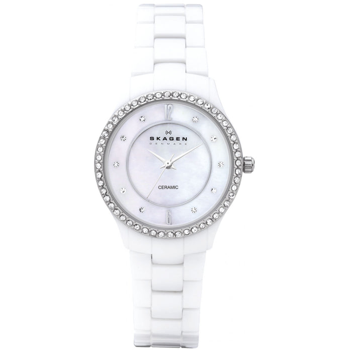 Skagen Women's Classic White Dial Watch - 347SSXWC