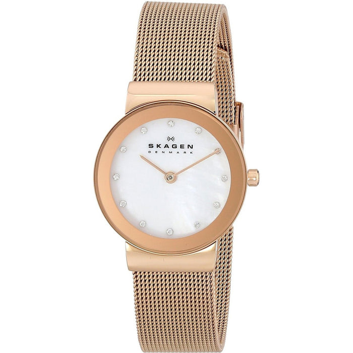 Skagen Women's Freja Mother of pearl dial watch - 358SRRD