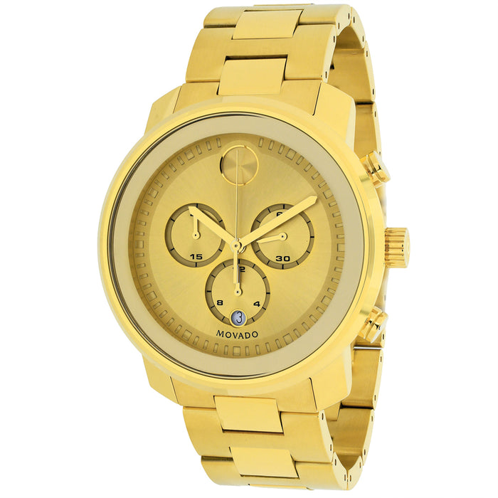 Movado Men's Bold Gold tone Dial Watch - 3600278