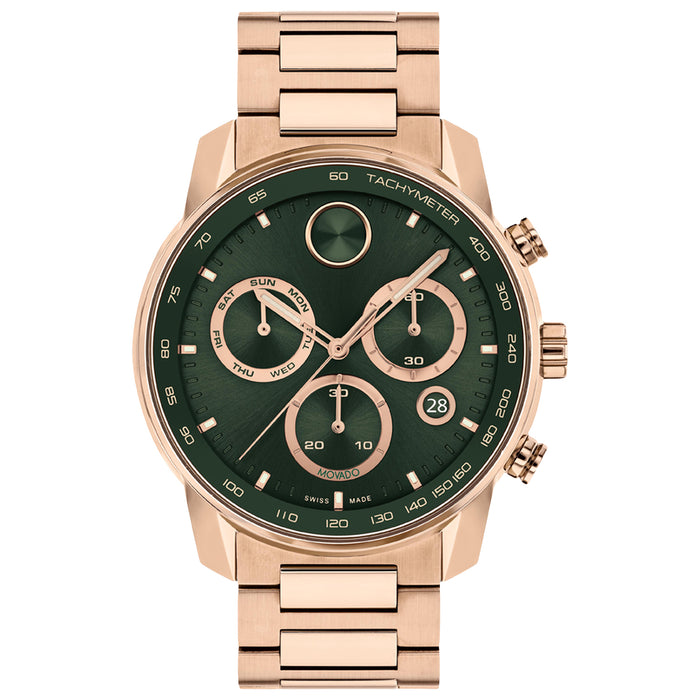 Movado Men's Bold Green Dial Watch - 3601082