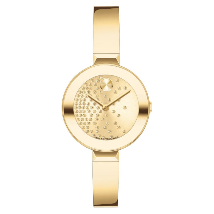Movado Women's Crystal Gold Dial Watch - 3601161