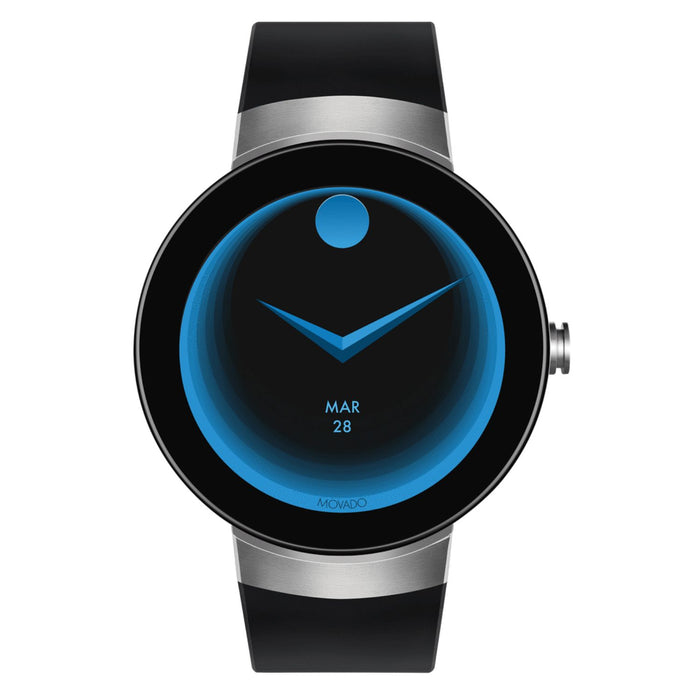 Movado Unisex's Connect Black Dial Watch - 3660016