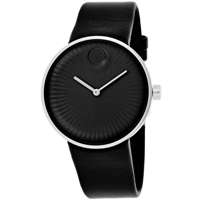 Movado Men's Edge Black Dial Watch - 3680002
