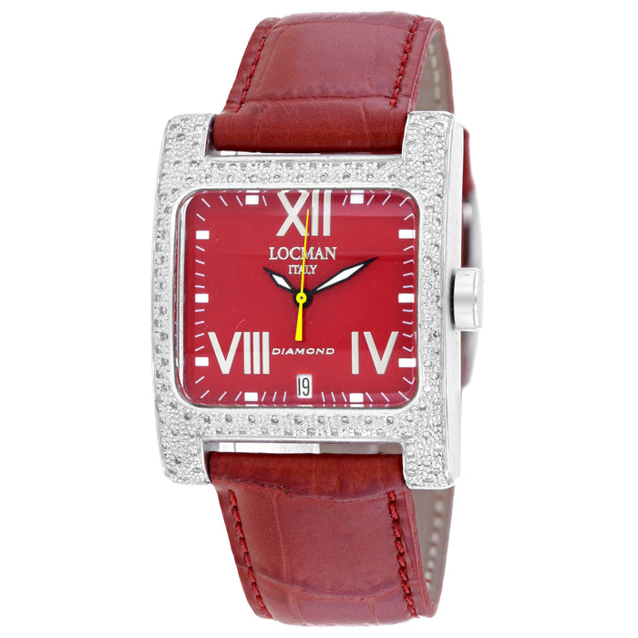 Locman Women's Classic Red Dial Watch - 431RD2D/RD LE