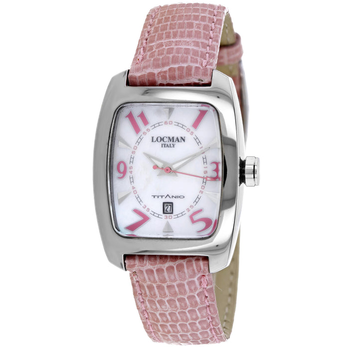 Locman Women's Classic White Dial Watch - 483MOPPK