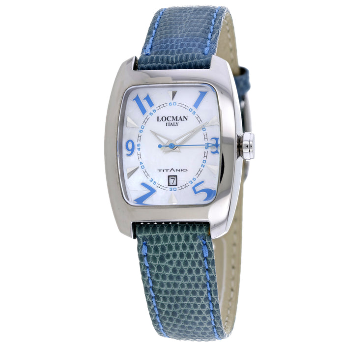 Locman Women's Titanio Mother of Pearl Dial Watch - 483MOPSK/SL