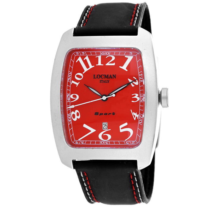 Locman Men's Classic Red Dial Watch - 486RB