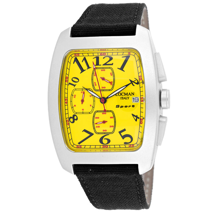 Locman Men's Classic Yellow Dial Watch - 487YBK