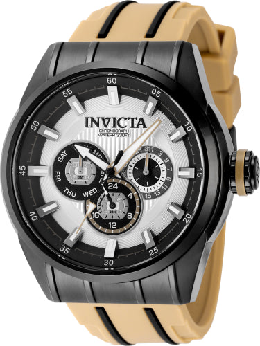 Invicta Men's Speedway Silver/Black Dial Watch - 49053