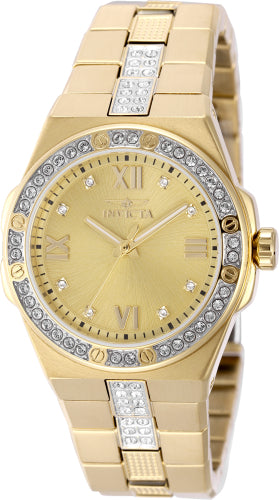 Invicta Women's Specialty Gold Dial Watch - 50188