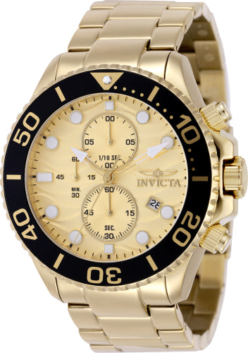 Invicta Men's Pro Diver Gold Dial Watch - 50225